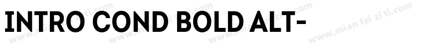 Intro Cond Bold Alt字体转换